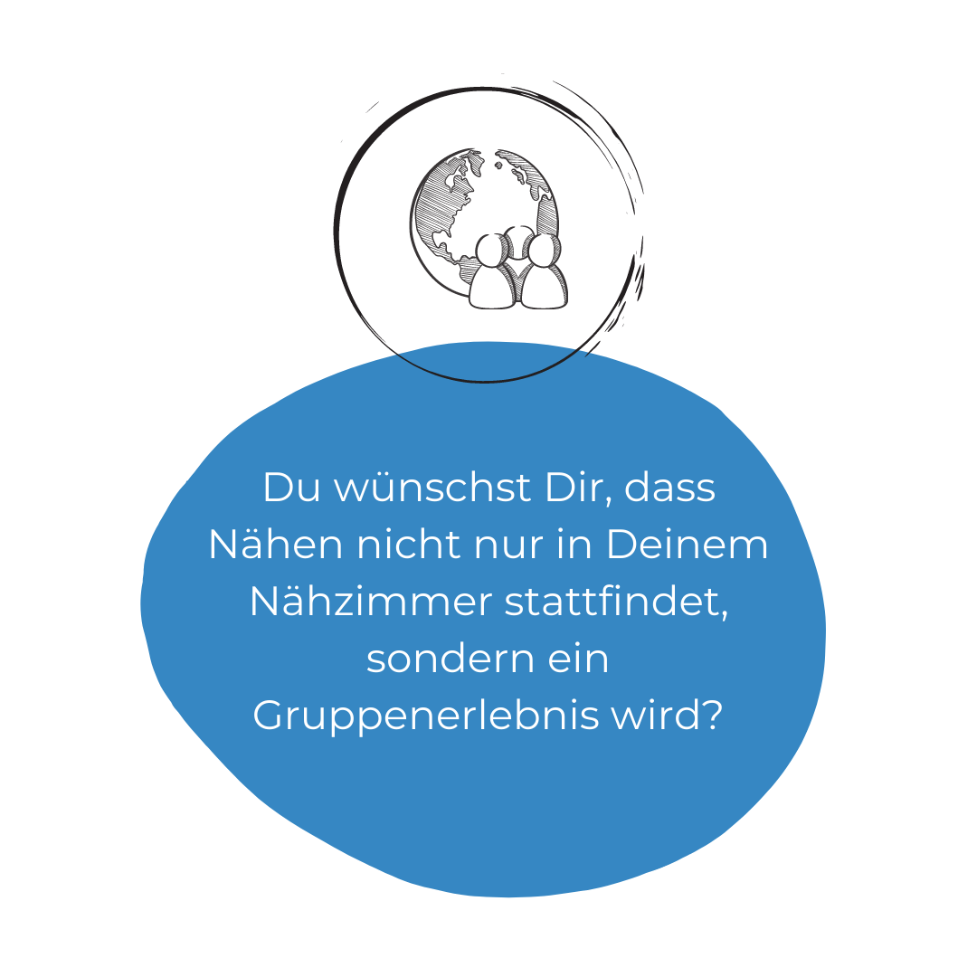 Du wünscht Dir, dass Nähen nicht nur in Deinem Nähzimmer stattfindet, sondern ein Gruppenerlebnis wird? Du wünscht Dir, dass Nähen nicht nur in Deinem Nähzimmer stattfindet, sondern ein Gruppenerlebnis wird?