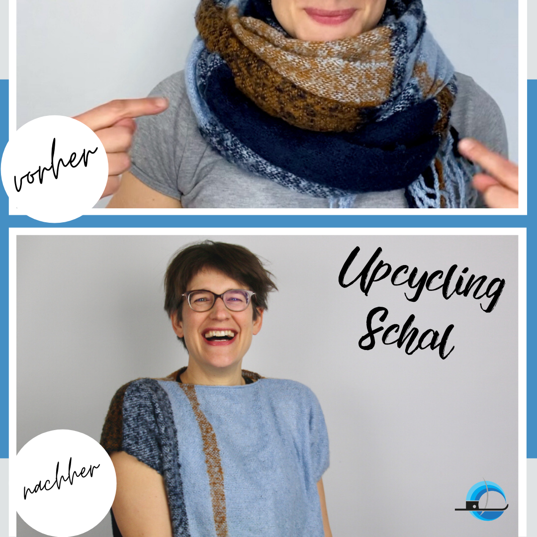 Upcycling Schal zu Oberteil Upcycling Schal zu Oberteil